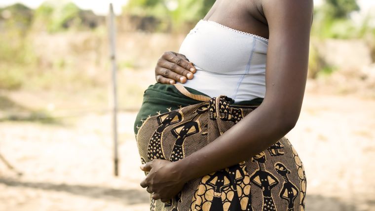 Pregnant African woman
